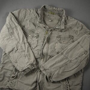 Carbon 2 Cobalt Field Chore Military Utility Jacket Mens XXL Pockets Green Coat